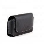 Wholesale iPhone 5S 5 5C 4S Extendable Horizontal Pouch (Round Black)